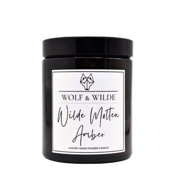 Bougie parfumée d'aromathérapie de luxe Wilde Molten Amber 2