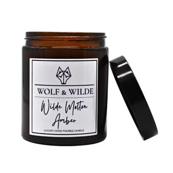 Bougie parfumée d'aromathérapie de luxe Wilde Molten Amber 4