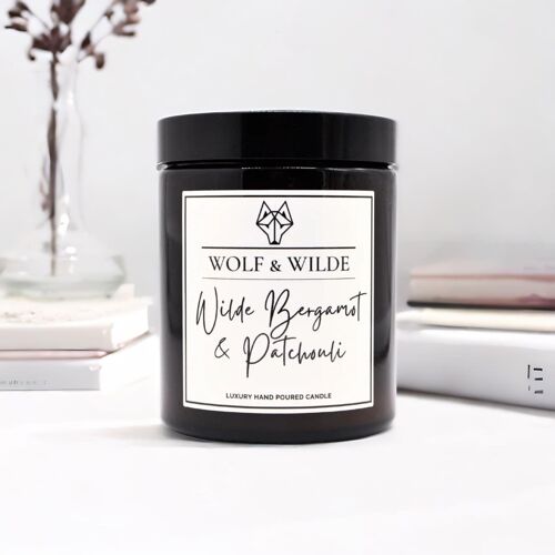 Bergamot & Patchouli Luxury Aromatherapy Scented Candle