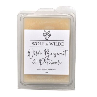 Bergamotte- und Patchouli-Sojawachs schmilzt 100 g