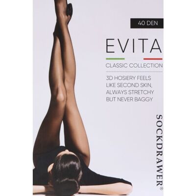 EVITA 40DEN 3D-Strumpfhose für Damen