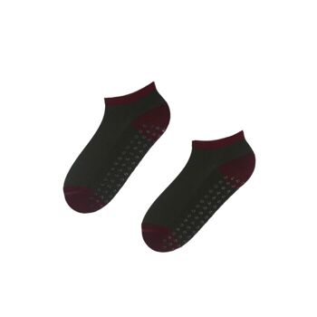 LORENZO chaussettes basses en laine mérinos avec semelles antidérapantes 2