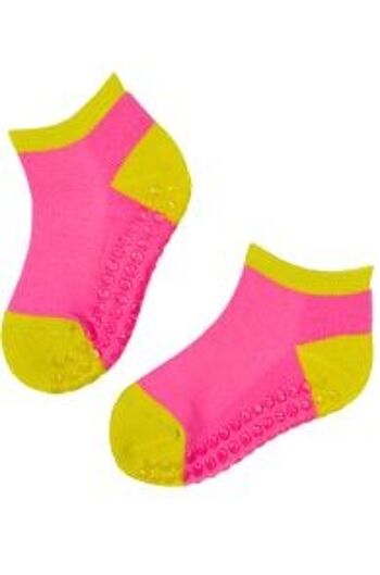 Chaussettes basses antidérapantes en laine mérinos LORENZO pour enfants taille 12-2.5 3