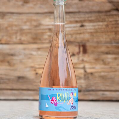 VINO NATURAL RIVO REFERMENTADO EN BOTELLA ROSADO IGT