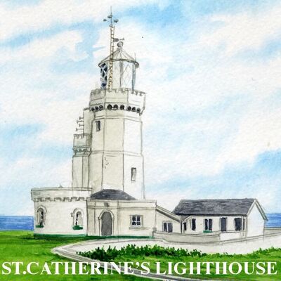 Isle of Wight, Kühlschrankmagnet, Leuchtturm von St. Catherine