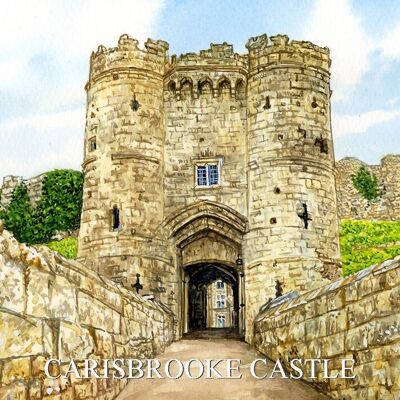 Isle of Wight Fridge Magnet, Carisbrooke Castle