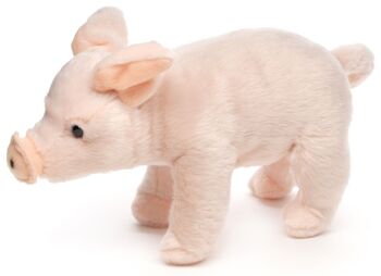 Cochon rose, debout - 23 cm (longueur) - Mots clés : ferme, cochon, porcelet, peluche, peluche, peluche, peluche 2