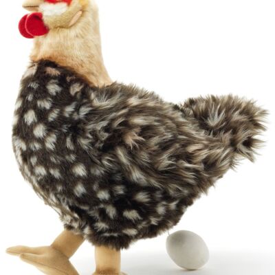Hen with egg - 37 cm (height) - Keywords: farm, rooster, chicken, chick, plush, plush toy, stuffed toy, cuddly toy
