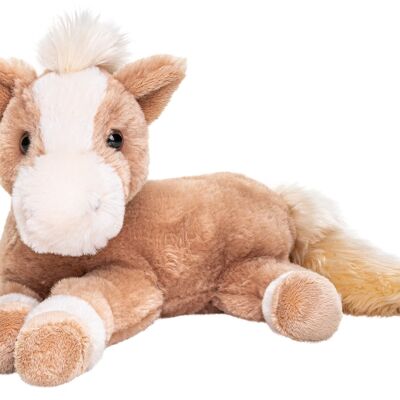 Horse, lying (light brown) - super soft - 28 cm (length) - Keywords: farm, plush, plush toy, stuffed animal, cuddly toy