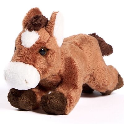 Horse plushie, lying - 18 cm (length) - Keywords: farm, plush, plush toy, stuffed animal, cuddly toy