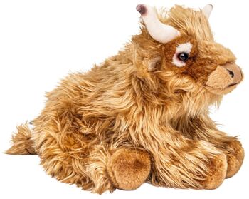 Bovins des Highlands écossais - 25 cm (longueur) - Mots clés : ferme, bétail, peluche, peluche, peluche, peluche 2