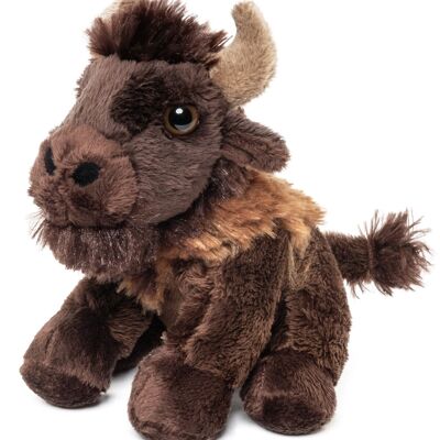 Bison Plushie - 13 cm (height) - Keywords: farm, buffalo, bison, cattle, plush, plush toy, stuffed animal, cuddly toy