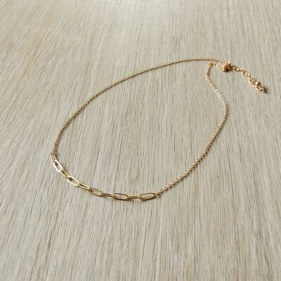 “Julia” necklace gilded with fine gold