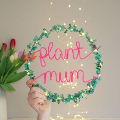 Luz de aro Plant Mum