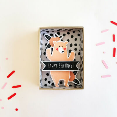 "Happy bearday" message box