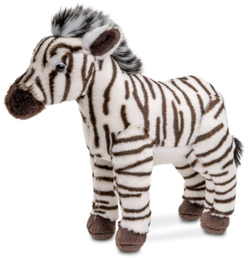 Zebra, stehend - 23 cm (Höhe) - Keywords: Exotisches Wildtier, Plüsch, Plüschtier, Stofftier, Kuscheltier