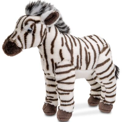 Zebra, in piedi - 23 cm (altezza) - Parole chiave: animale selvatico esotico, peluche, peluche, animale di peluche, peluche