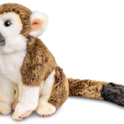 Squirrel monkey, sitting - 19 cm (height) - Keywords: Exotic wild animal, monkey, plush, plush toy, stuffed animal, cuddly toy