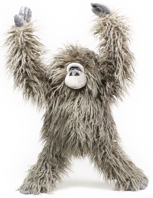 "Raggy", Gorilla mit Klettverschluss an den Händen - 55 cm (Höhe) - Keywords: Exotisches Wildtier, Affe, Plüsch, Plüschtier, Stofftier, Kuscheltier