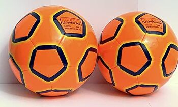 Lionstrike Ballon de football léger taille 4 avec technologie NeoBladder, football léger pour enfants (7-13 ans) pour garçons/filles, entraînement/coaching en intérieur ou en extérieur (orange) 3
