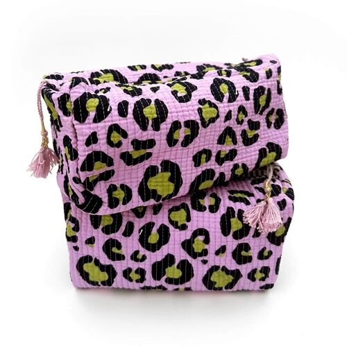 handgemachte Kosmetiktasche "Oh Leo - Cosmic Lilac"