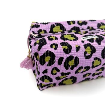 trousse cosmétique faite main "Oh Leo - Cosmic Lilac" 2