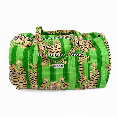 handmade cotton bag  “Poppy Tiger Ivy”