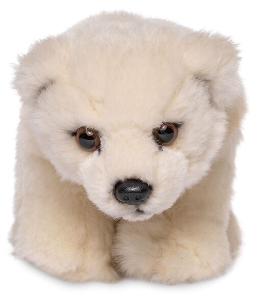 Eisbär Junges, stehend - 19 cm (Länge)  - Keywords: Exotisches Wildtier, Bär, Polarbär, Plüsch, Plüschtier, Stofftier, Kuscheltier