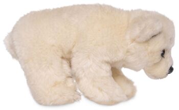 Ourson polaire, debout - 19 cm (longueur) - Mots clés : Animal sauvage exotique, ours, ours polaire, peluche, peluche, peluche, peluche 3