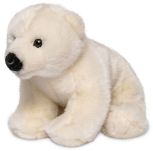 Eisbär Junges, sitzend - 16 cm (Höhe) - Keywords: Exotisches Wildtier, Bär, Polarbär, Plüsch, Plüschtier, Stofftier, Kuscheltier