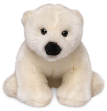 Ourson polaire, assis - 16 cm (hauteur) - Mots clés : Animal sauvage exotique, ours, ours polaire, peluche, peluche, peluche, peluche 2