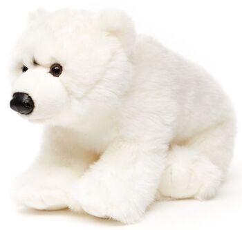 Ours polaire - 36 cm (longueur) - Mots clés : Animal sauvage exotique, ours, ours polaire, peluche, peluche, peluche, peluche 3