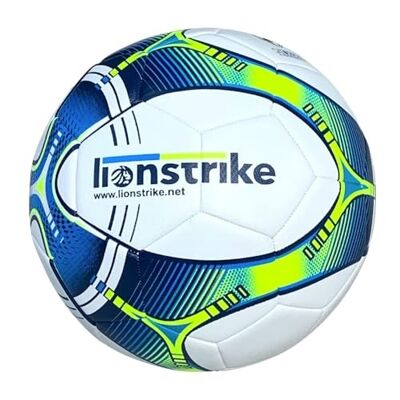 Pallone da calcio Lionstrike, pallone da allenamento standard per club con tecnologia NeoBladder, pallone da allenamento per club e campionato con dimensioni e peso regolamentari (taglia 3, turchese)
