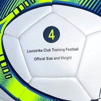 Lionstrike Ballon de football d'entraînement standard avec technologie NeoBladder, ballon d'entraînement de niveau club et ligue à taille et poids réglementaires (taille 3, turquoise) 3