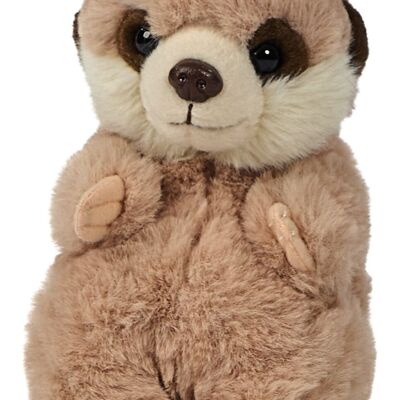 Suricate, assis - 15 cm (hauteur) - Mots clés : Animal sauvage exotique, peluche, peluche, peluche, peluche