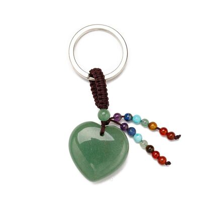 Keychain -Heart- Aventurine