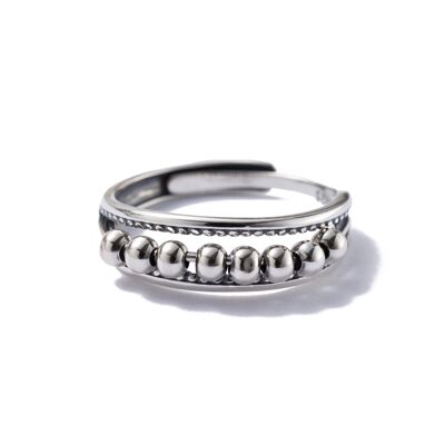 Antistress ring made of 925 silver