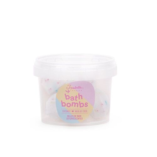 COCONUT WITH RAINBOW SPRINKLES MINI SPARKLING BATH BOMBS - 5 x 8G - 17486