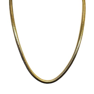 Schlangenkette Edelstahl 50cm - gold