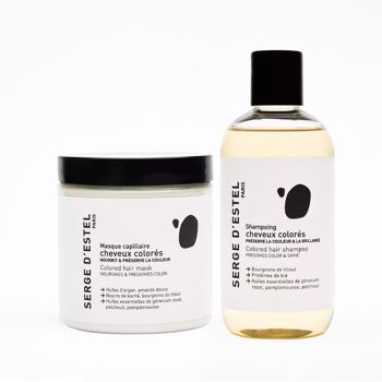 Sublimez votre couleur avec notre duo miracle (shampoing coloré 250ml + masque coloré 250g) 1
