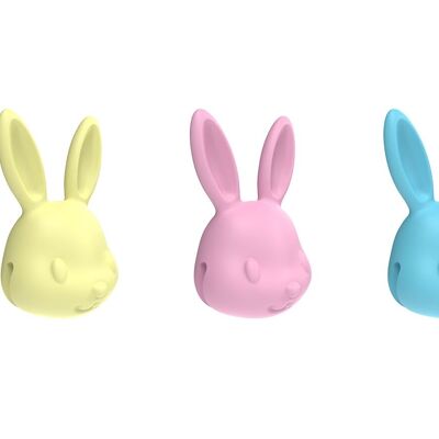 Rabbit glass markers in pastel tones | 8 pieces in a set