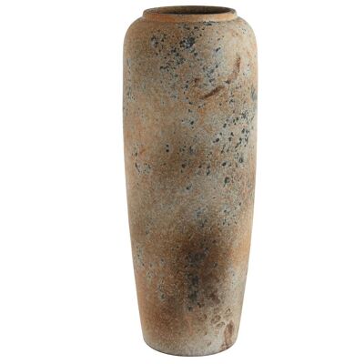 CERAMIC VASE 20X20X50.5 WORN BROWN JR209296