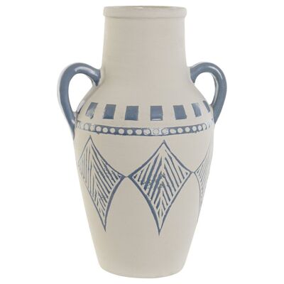 JARRON CERAMICA 22X18X35 RUGOSO MARRON JR213258