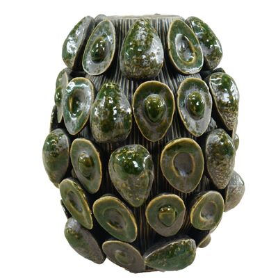 KERAMIKVASE 25X25X30 GRÜN AVOCADO JR212871