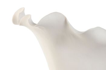 Vase en céramique 29x26x27 bio fait main blanc JR212419 4