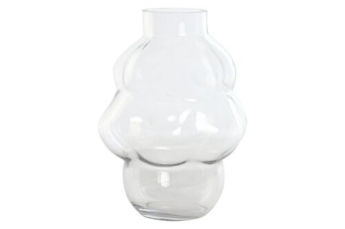 Jarron Cristal 24X22X32 Bubble Transparente JR213163