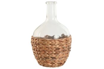 VASE FIBRE DE VERRE 19X19X30,5 3400ML NATUREL JR210363 1