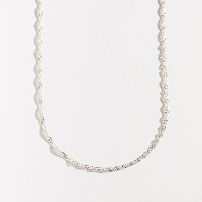 Twisted Rope (Singapore) Dainty Silver Chain