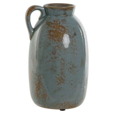 GLAZED CERAMIC JUG 15X14X23 SKY BLUE JR213663