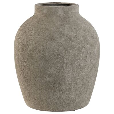 Cement Vase 31X31X36 Gray JR212824